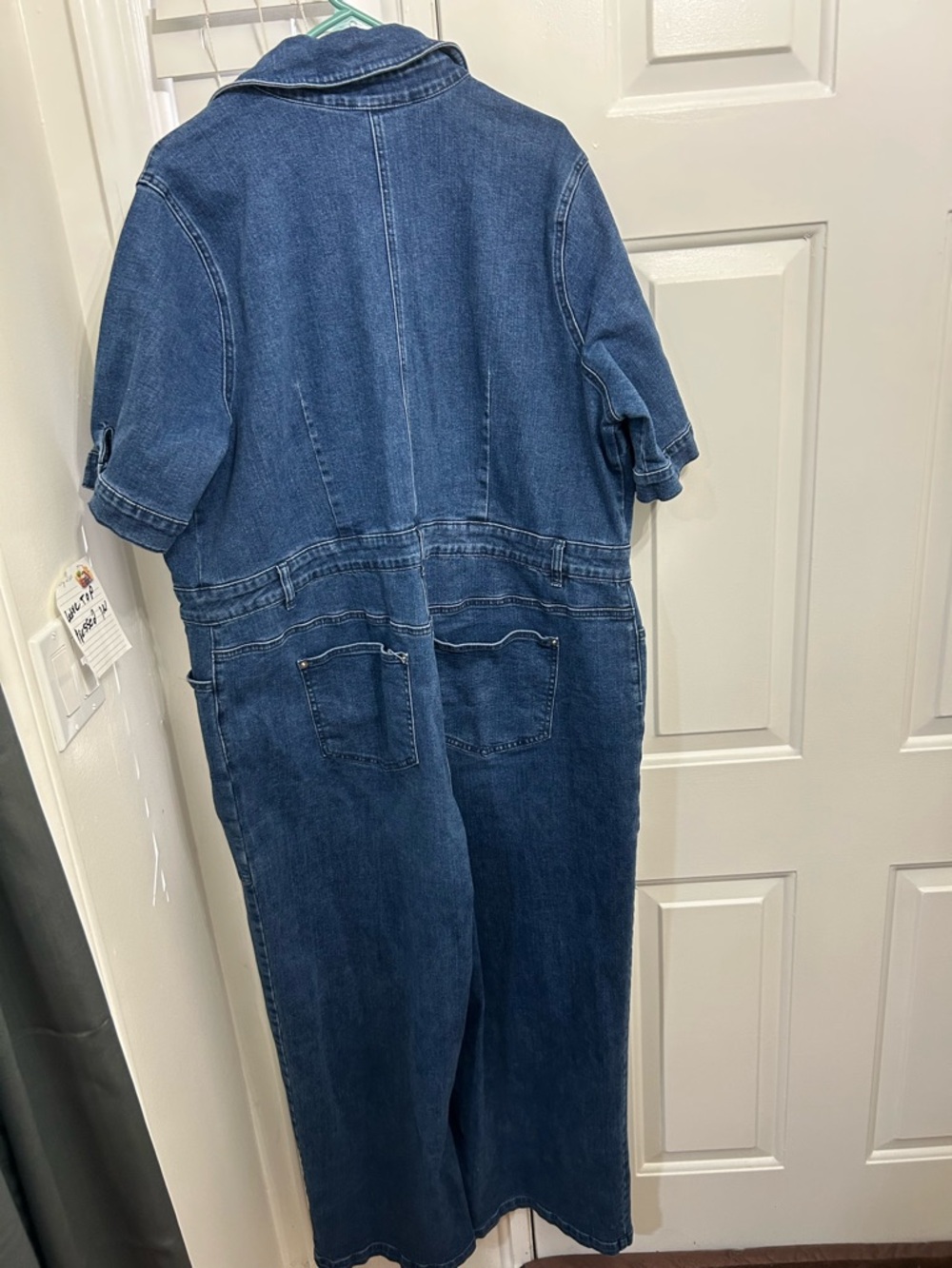Eloquii Indigo Denim Jumpsuit - Picture 2 of 3
